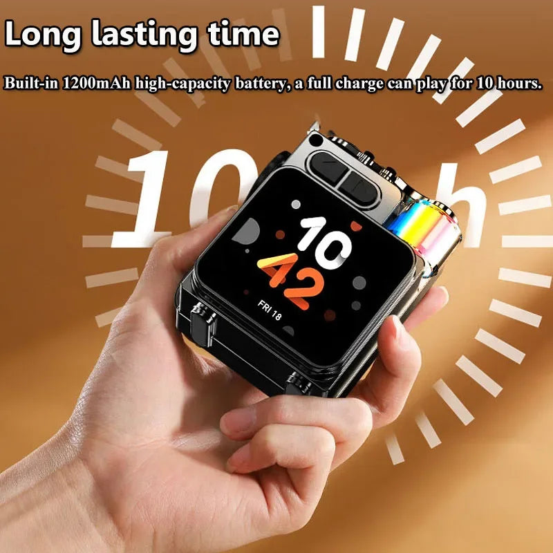 Smart Touchscreen Bluetooth Speaker – Mini Portable Wireless Audio Player with Hands-Free Calling, MP3 Music Box, TF Card Support & App Control