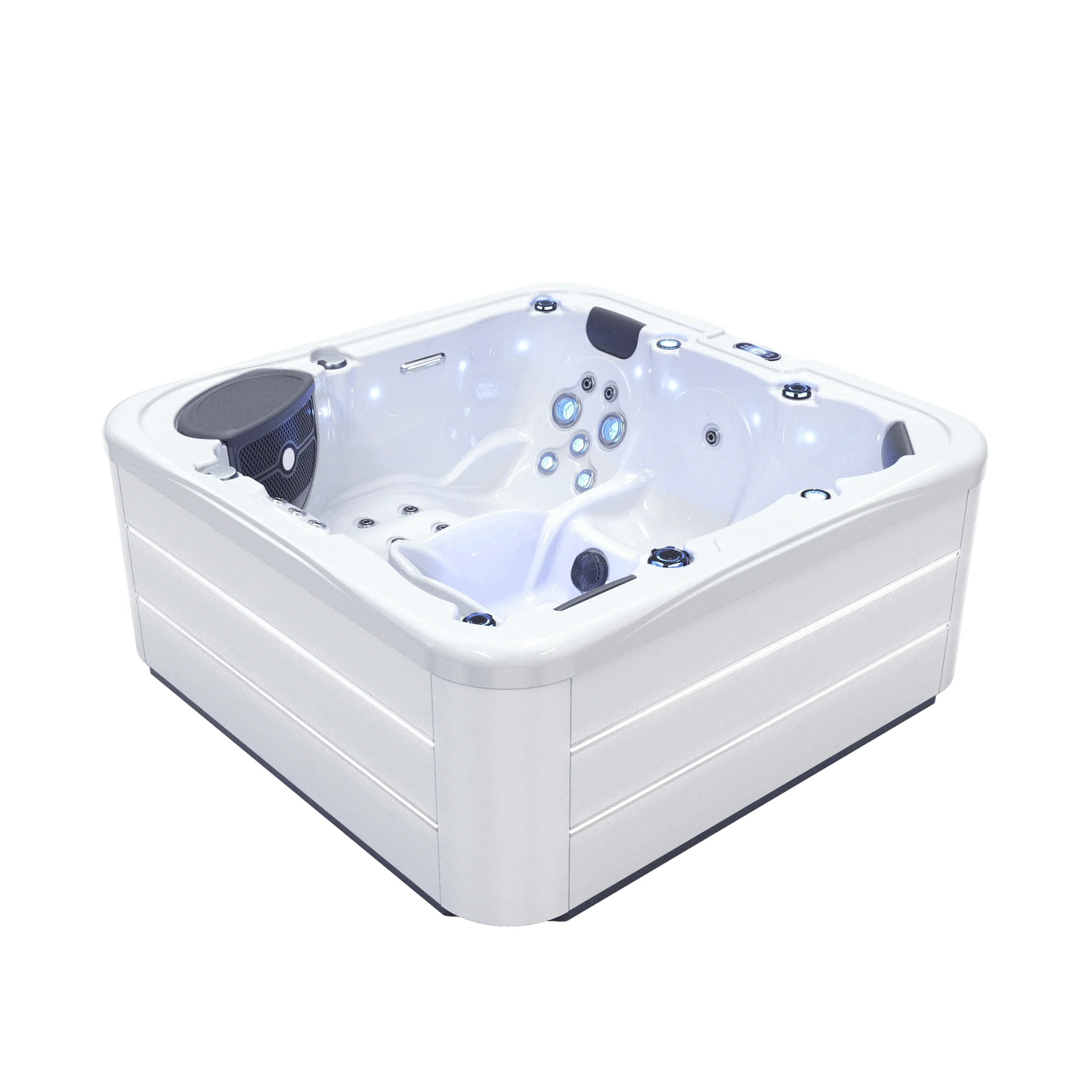 5-Person Outdoor Spa Hot Tub Jacuzzi – Luxury Acrylic Massage Tub with 31 Jets, Sound, & LED Lighting