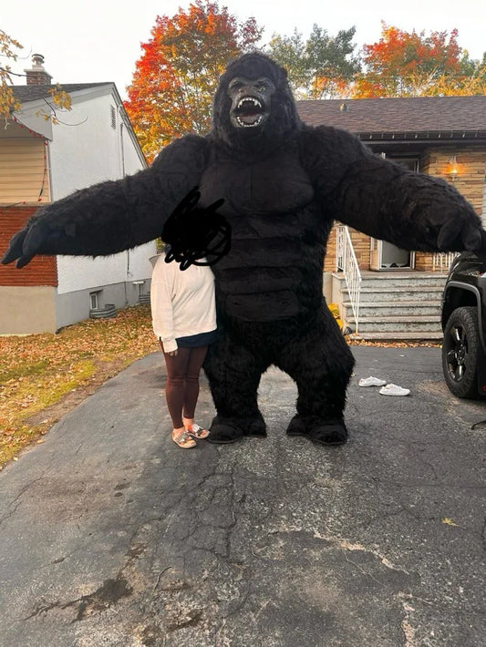 Inflatable King Kong Gorilla Mascot Costume – Adult Cosplay Plush Cartoon Fursuit (2M/2.6M/3M)