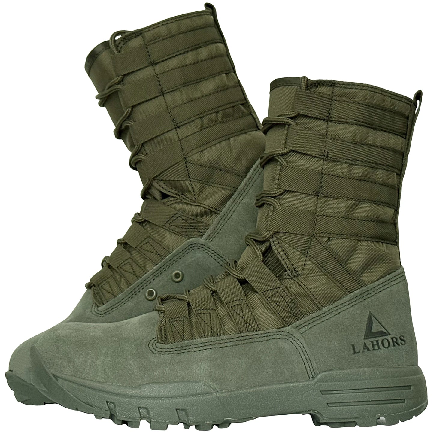 LAHORS Men’s Lightweight Suede Tactical Combat Boots – Outdoor Hiking Desert Army Ankle Boots